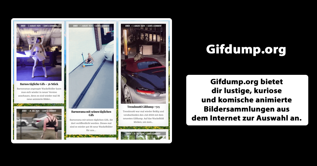 Gifs, Memes und vieles mehr bei Gifdump.org